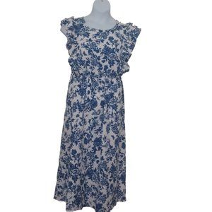 BLUE FLORAL SUMMER DRESS